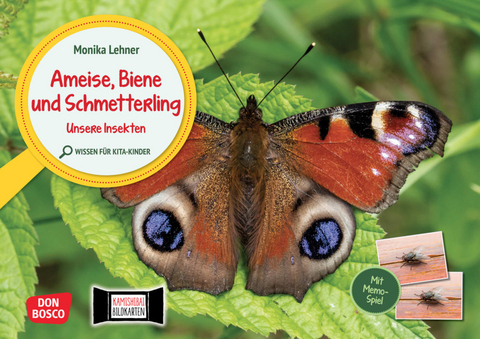 Ameise, Biene und Schmetterling. Unsere Insekten. Kamishibai Bildkarten und Memo-Spiel - Monika Lehner