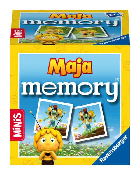 Ravensburger Minis - 24555 Biene Maja memory® - Der Kinderspiel Klassiker ab 3 Jahren, Gedächtnisspiel für 2-4 Spieler - William H. Hurter