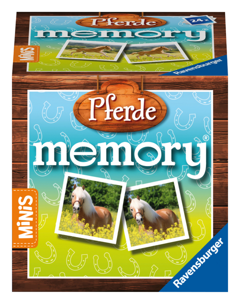 Ravensburger Minis - 24556 - Pferde memory®, Gedächtnisspiel, Der Kinderspiel Klassiker für Pferde-Freunde ab 3 Jahren - William H. Hurter