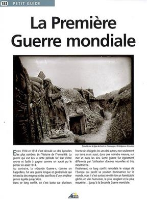 PREMIERE GUERRE MONDIALE -LA- -  PETIT GUIDE 183