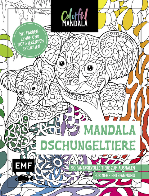 Colorful Mandala – Mandala – Dschungeltiere