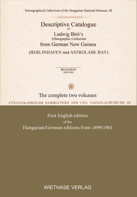 Descriptive Catalogue of Ludwig Biró‘s Ethnographic Collection - Lajos Biró