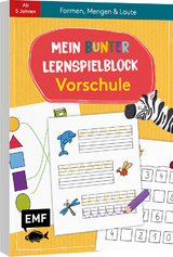 Mein bunter Lernspielblock – Vorschule: Formen, Mengen und Laute