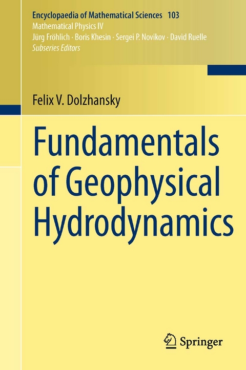 Fundamentals of Geophysical Hydrodynamics - Felix V. Dolzhansky