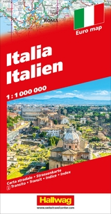 Hallwag Strassenkarte Italien 1:1 Mio.
