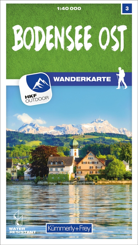 Kümmerly+Frey Wanderkarte 3 Bodensee Ost 1:40.000