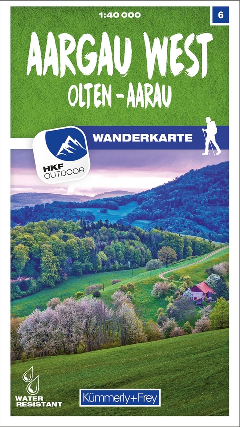 Kümmerly+Frey Wanderkarte 6 Aargau West 1:40.000