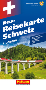 Hallwag Strassenkarte Neue Reisekarte Schweiz 1:200.000 - 