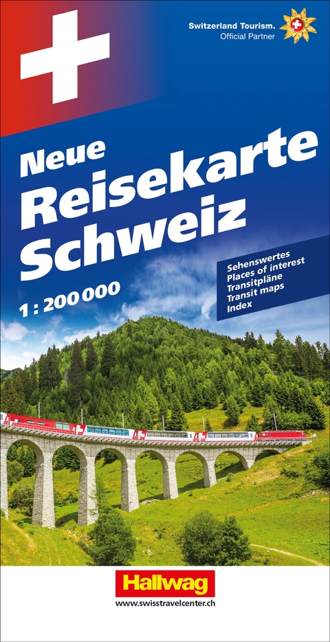 Hallwag Strassenkarte Neue Reisekarte Schweiz 1:200.000