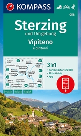 KOMPASS Wanderkarte 058 Sterzing und Umgebung, Vipteno e dintorni 1:25.000