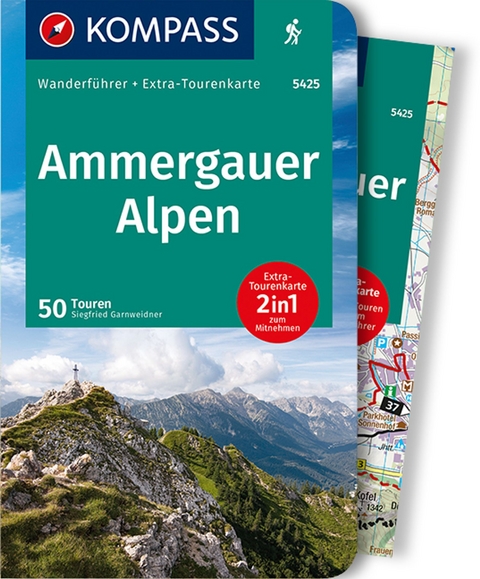 KOMPASS Wanderführer 5425 Ammergauer Alpen - Siegfried Garnweidner
