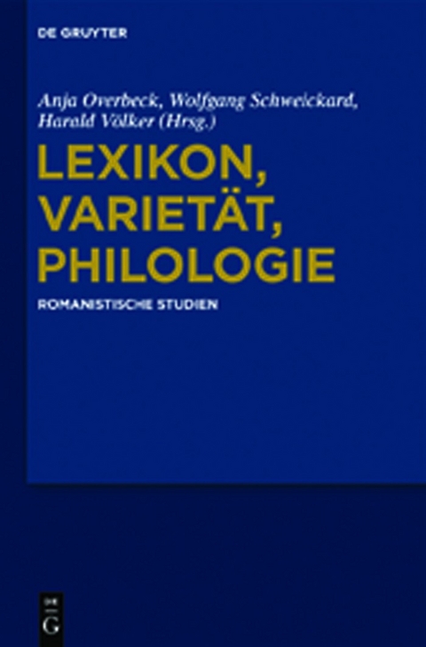 Lexikon, Varietät, Philologie - 
