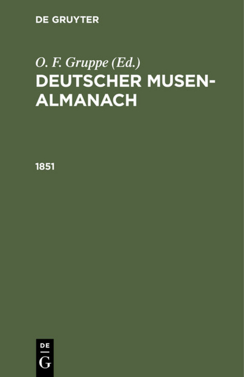 Deutscher Musen-Almanach / 1851 - 