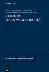 Corpus Dionysiacum III/1 - 