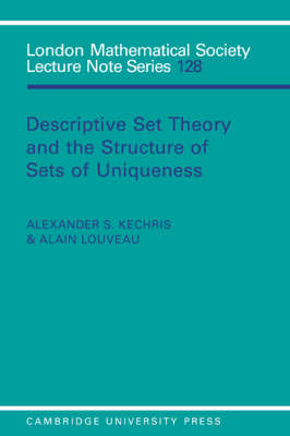 Descriptive Set Theory and the Structure of Sets of Uniqueness -  Alexander S. Kechris,  Alain Louveau