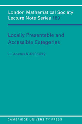 Locally Presentable and Accessible Categories -  J. Adamek,  J. Rosicky