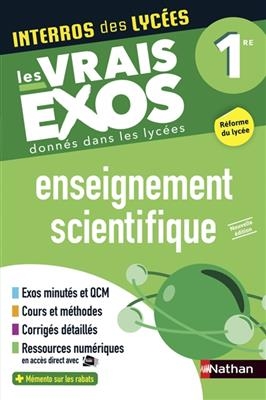 Enseignement scientifique 1re : les vrais exos donnés dans les lycées : réforme du lycée