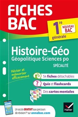 Histoire géographie, géopolitique sciences po spécialité, 1re générale : nouveau bac - Franck Rimbert, Cécile Gaillard