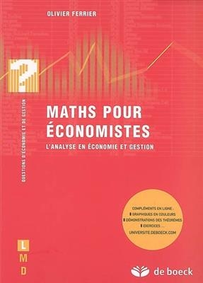 MATHS POUR ECONOMISTES -EN 1 VOLUME- -  FERRIER 1RE ED 2007