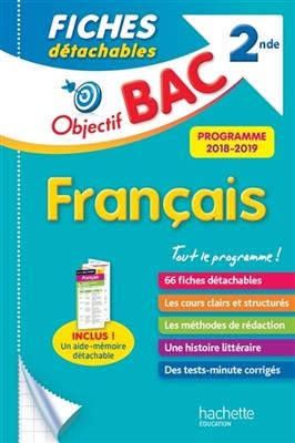 Français 2de : fiches détachables : programme 2018-2019 - Carole Amsellem