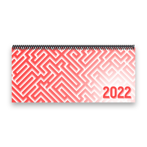 Tischkalender 2022 XL - 1 Woche - 2 Seiten - 