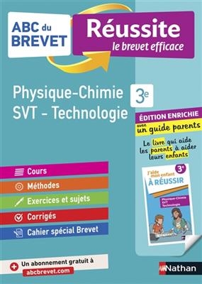 Physique chimie, SVT, technologie 3e