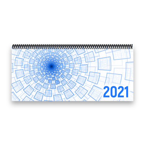 Tischkalender 2021 XL - 1 Woche - 2 Seiten