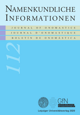 Namenkundliche Informationen 112 - 