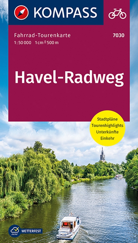 KOMPASS Fahrrad-Tourenkarte Havel-Radweg 1:50.000