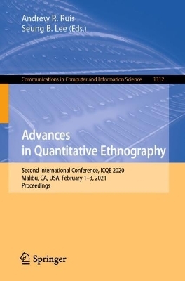 Advances in Quantitative Ethnography - 