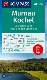 KOMPASS Wanderkarte 7 Murnau - Kochel - Das blaue Land rund um den Staffelsee 1:50.000 - 