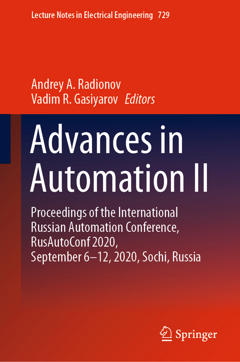 Advances in Automation II - 