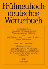 Frühneuhochdeutsches Wörterbuch / refutieren – römisch - 