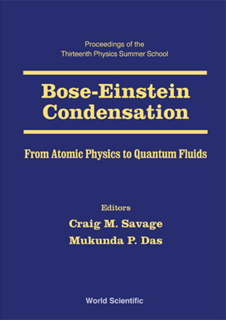 BOSE-EINSTEIN CONDENSATION         (V13) - 