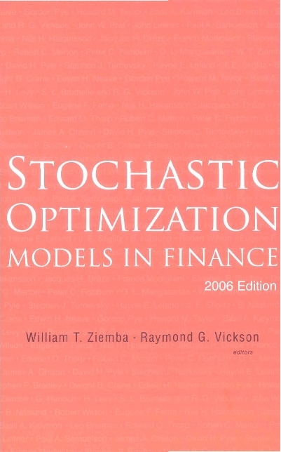 Stochastic Optimization Models In Finance (2006 Edition) - 