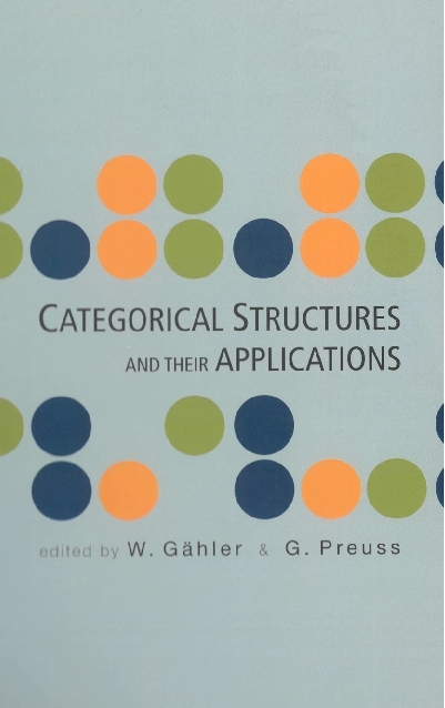 CATEGORICAL STRUCTURES & THEIR APPLCS - 