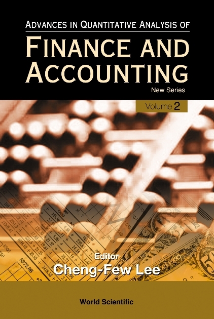 Advances In Quantitative Analysis Of Finance And Accounting - New Series (Vol. 2) - 