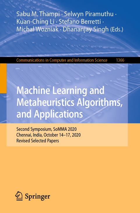 Machine Learning and Metaheuristics Algorithms, and Applications - 