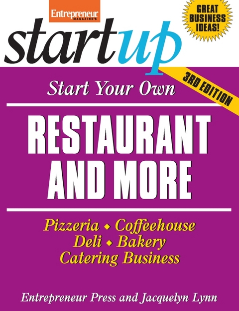 Start Your Own Restaurant and More - Entrepreneur Press