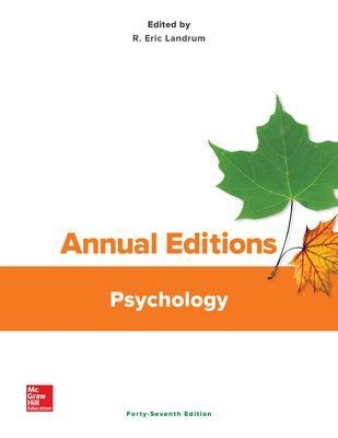 Annual Editions: Psychology, 47/e - R. Eric Landrum