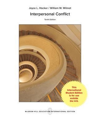 Interpersonal Conflict - William Wilmot, Joyce Hocker