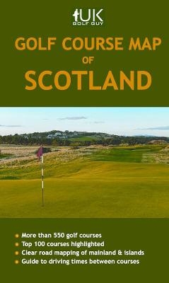 Golf Course Map of Scotland - David Jones