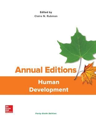 Annual Editions: Human Development - Claire Rubman