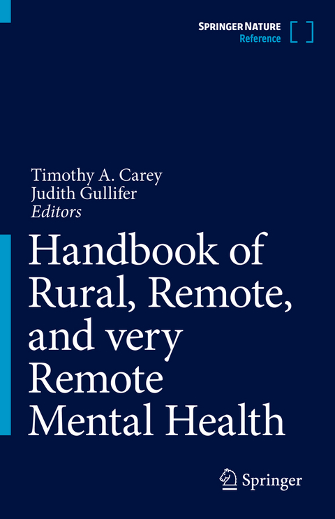 Handbook of Rural, Remote, and very Remote Mental Health - 