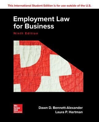 ISE Employment Law for Business - Dawn Bennett-Alexander, Laura Hartman