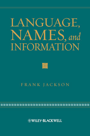 Language, Names, and Information - Frank Jackson