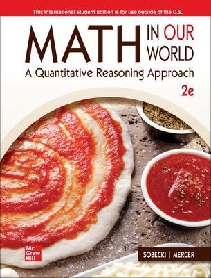 ISE Math in Our World: A Quantitative Reasoning Approach - David Sobecki, Brian Mercer