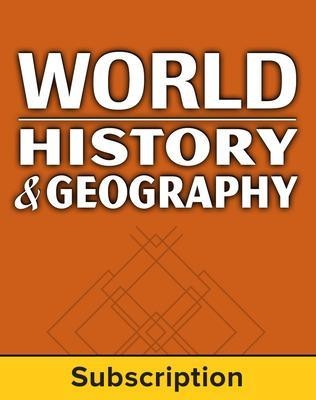 World History and Geography, Student Learning Center, 6-Year Subscription -  MCGRAW HILL