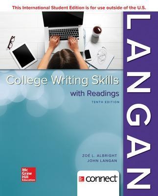 ISE College Writing Skills with Readings - John Langan, Zoe Albright