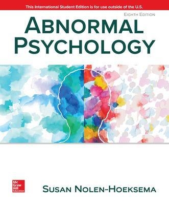 ISE Abnormal Psychology - Susan Nolen-Hoeksema